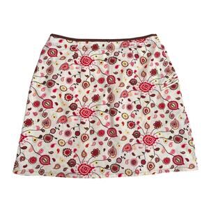 Patagonia Water Girl Women Size 14 Floral Print Skirt  Cotton Hiking Casual Y2K